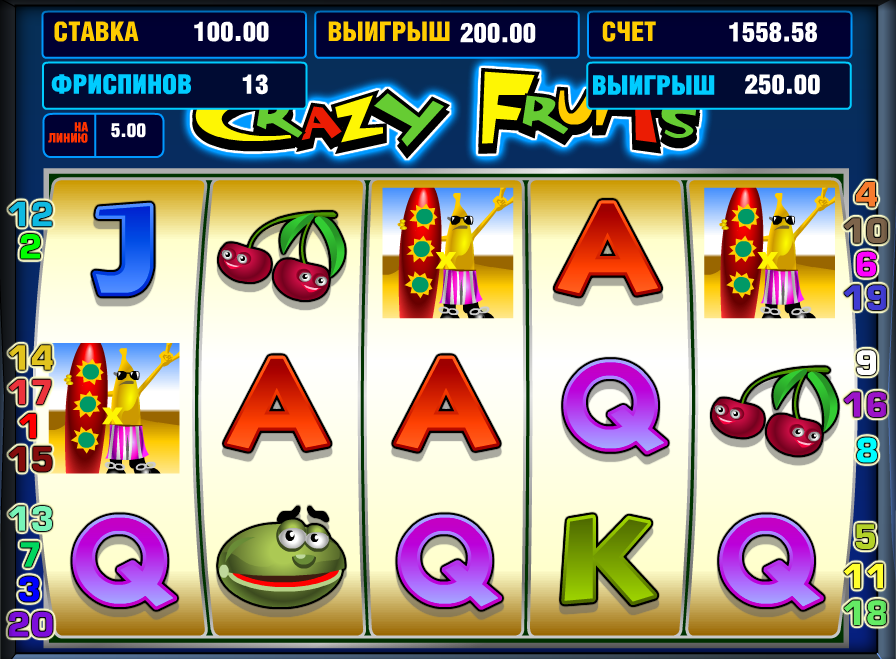 Игровой автомат Crazy Fruits