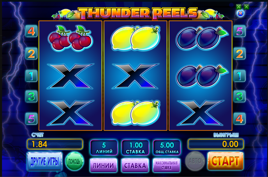 Игровой автомат Thunder Reels