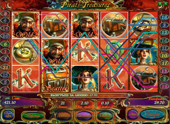 Игровой автомат Pirates Treasures HD