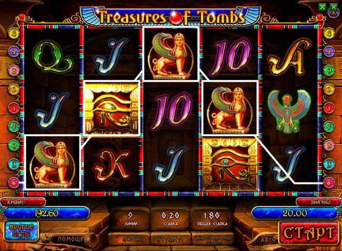 Игровой автомат Treasures Of Tombs Bonus