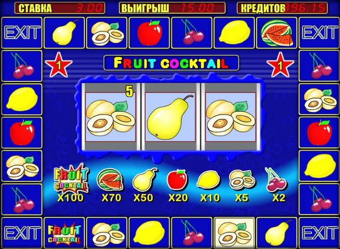 Игровой автомат Fruit Cocktail (Клубнички)