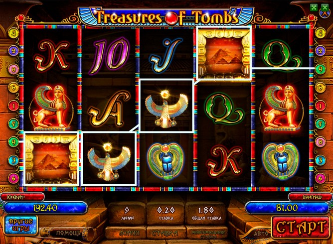 Игровой автомат Treasures Of Tombs Bonus