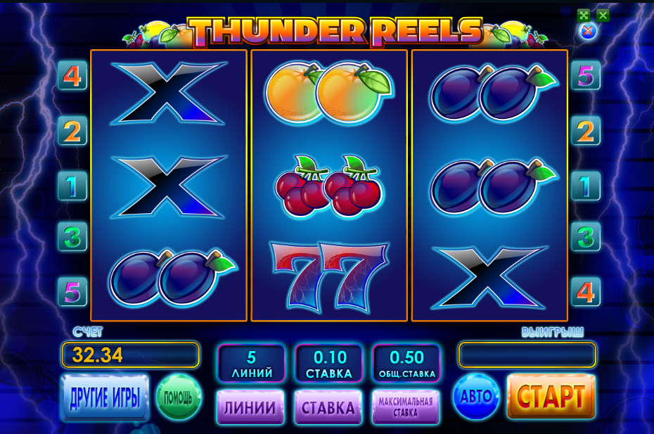 Игровой автомат Thunder Reels