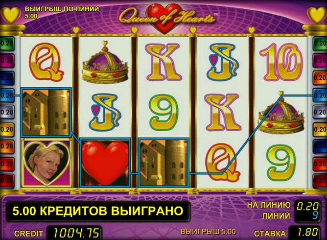 Игровой автомат Queen of Hearts