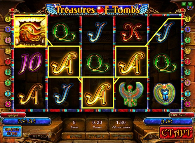 Игровой автомат Treasures of Tombs Free