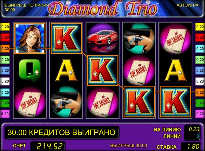 Игровой автомат Diamond Trio